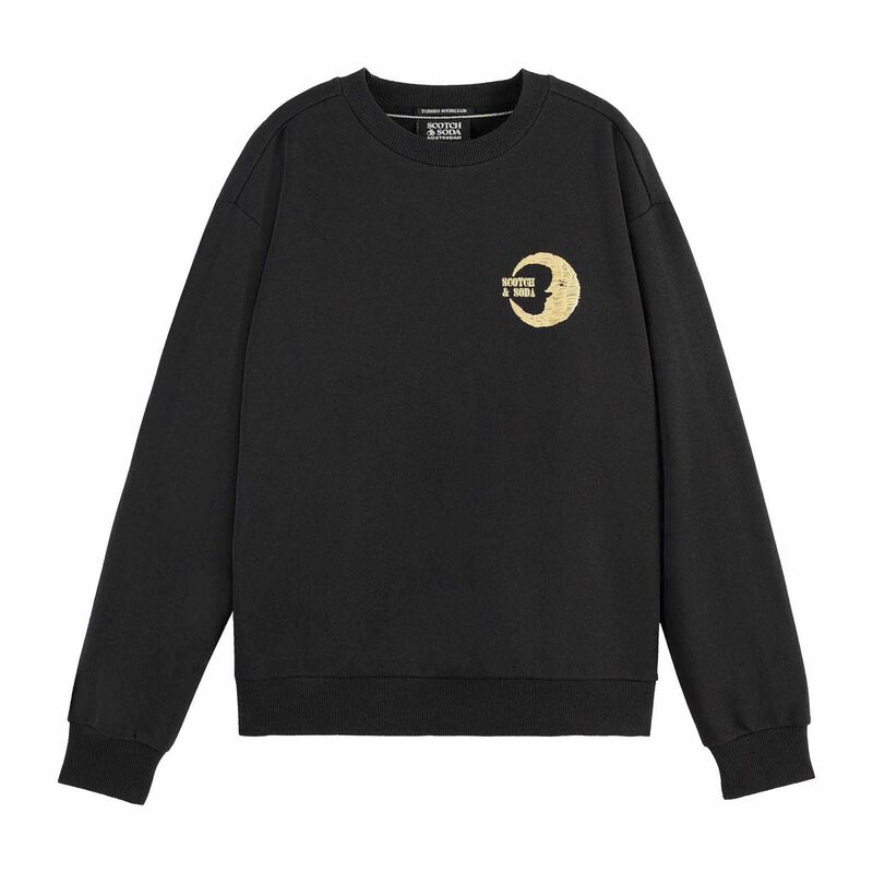 Scotch & Soda Front Back Festive Artwork Relaxed Fit Sweatshirt image number 1
